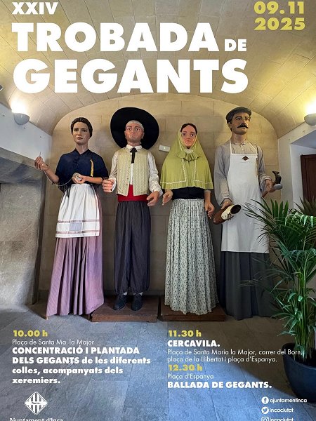 XXIV Trobada de GEGANTS - 2025 - Inca
